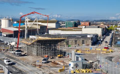 Obras remodelación control de acceso a los muelles de Maliaño y su entorno