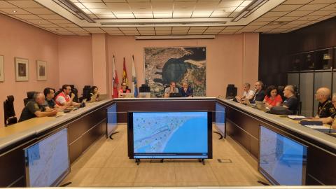Centro de Coordinación Operativa (CECOP) en las instalaciones de la Autoridad Portuaria